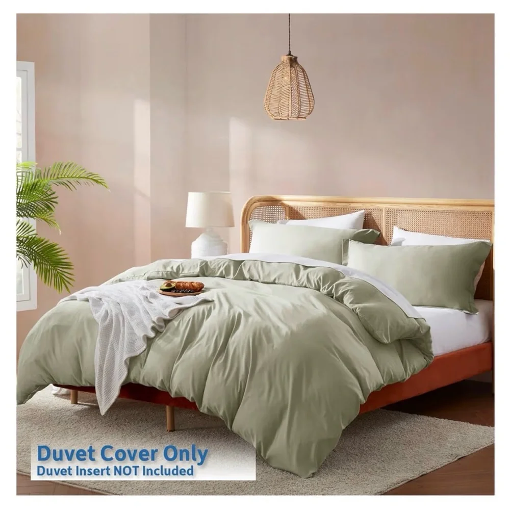 Nestl Olive Green Duvet Cover Set